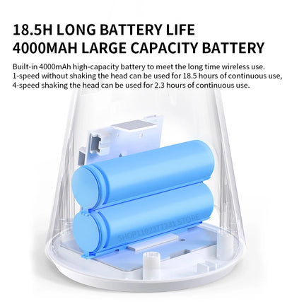 Xiaomi Mijia Desktop Move Fan Type-C Charging 4000 mAh Ultra-long Battery Life Mini Low Noise Desktop Handheld Dual Use Summer