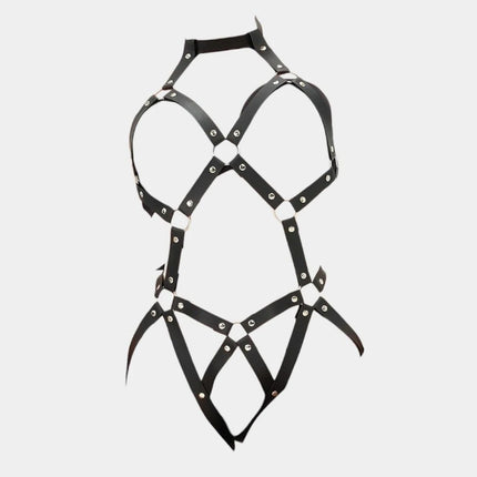 Full Body PU Leather Harness fashion body harness lingerie women Adjustable Waist Belt for Party Cosplay