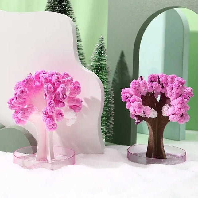 Large Purple Magic Crystal Tree Water Grow DIY Toy Magical Crystallization Growing Ornament Creative Science Craft Kids Holiday