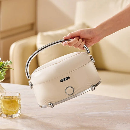 1.2L Electric Lunch Box Portable Water-free Thermal Insulation Lunch Box Office 304 Stainless Steel Rapid Food Heater 220V