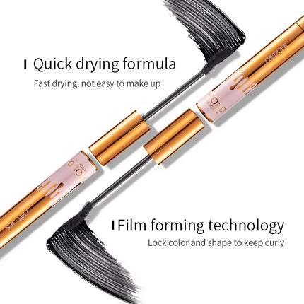 3D Mascara Eyelashes Lengthening Black Lash Eyelash Extension Eye Lashes Brush Beauty Makeup Long-wearing Gold Color Mascara