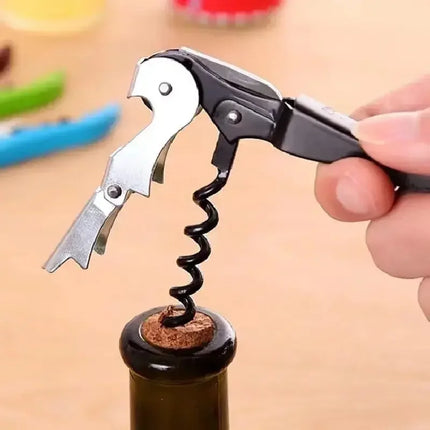 1pc Premium Stainless Steel Wine Bottle Opener Multi-Functional Bottle Openers Wine Cork Screw Corkscrew Beer Cap Remover Bar