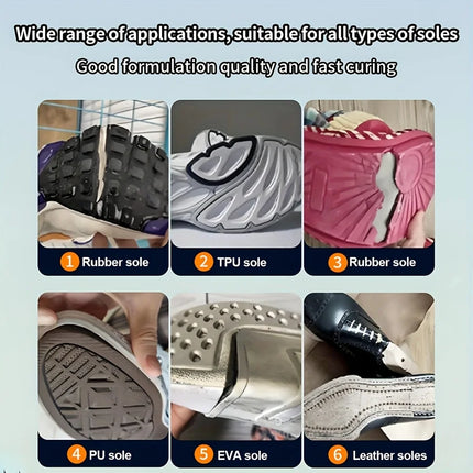 2Pcs Shoe Repair Glue Kit White Black Sole Waterproof Quick Drying Filling Repair Glue Wear-resistant Sealant Crack Repair Agent