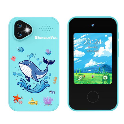 Kids Smart Phone Toy Dual Camera 1080P HD Educational Game Music Player Safe Mode Early Learning Toy Birthday Gift For Boys Girl