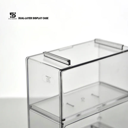 Premium 1/64 Dual-Layer Acrylic Model Car Display Case - Clear Protective Box for Diecast Car Collection, Gift Box (Without car)