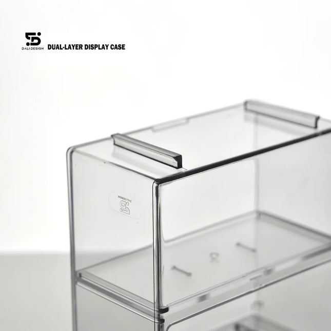 Premium 1/64 Dual-Layer Acrylic Model Car Display Case - Clear Protective Box for Diecast Car Collection, Gift Box (Without car)