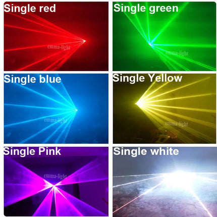 RGB Animation Laser Light 15W ILDA DMX Animation Scanner Laser Projector Wedding Dj Disco Party Christmas Stage Effect Light