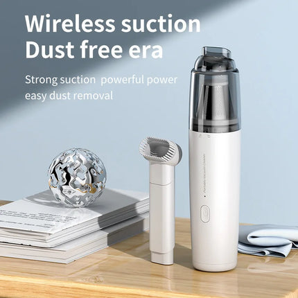 Portable Handheld Vacuum Cleaner, Strong Suction Rechargeable Mini Vacuum for Home & Car Use