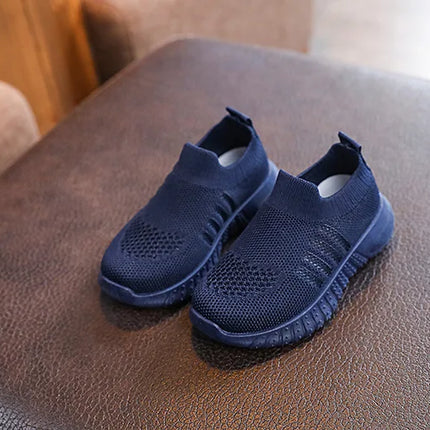Children's Running Sneakers Boys Girls Casual Mesh Breathable Non-Slip Walking Patchwork Tennis Toddler Soft-Soled Girls' Shoes
