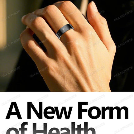 AI ECG Detection Smart Ring Blood Pressure,Heart Rate,Body Temperature Monitor,Waterproof Multiple Sport Track Men Women Rings