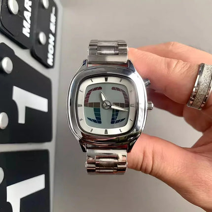 Fashion Digital Display Dynamic Watch Vintage y2k Waterproof Quartz Wristwatch for men Square Shape Cool watches reloj hombre