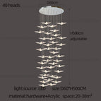 40 heads / white light