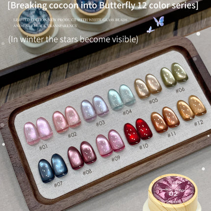 12g Reflective Magnetic Cat Eye Gel Polsih 12 Colors Set Soak Off Varnish Semi Permanent Holographic Cat Eye Gel Nail Art