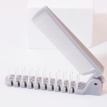 Portable Travel Folding Comb & Brush – Anti-Static Styling Massage Comb, Professional Hair Styling Tool for Real Hair Wigs