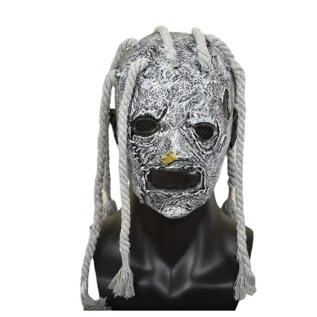 Hair Braid Style Cosplay Funny Halloween Mask Music Lover Fans Full Face Head Christmas Carnival Party Mardi Gras Costume Props