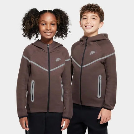 Nike | Boys' Big Kids' Nike Sportswear Tech Fleece Reflective Full-Zip Hoodie