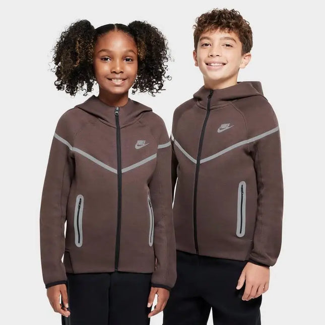 Nike | Boys' Big Kids' Nike Sportswear Tech Fleece Reflective Full-Zip Hoodie