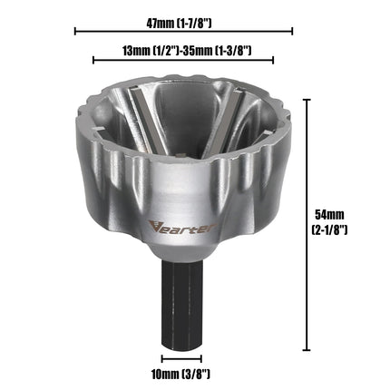 Vearter Deburring External Chamfer Tool Carbide Steel Chamfer Trimming Screw and Bolt Hex Shank Fast Remove Burr Removal