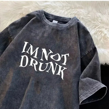 2025 Water-wash vintage t-shirt for men and women retro design unique hip-hop casual street fashio summer trend fashionable
