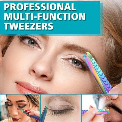 1 Multifunctional Hair Removal Tweezers For Eyebrows, Beards And Facial Hair Grooming, Precision Tilt Is Ideal For Fine Shaping.