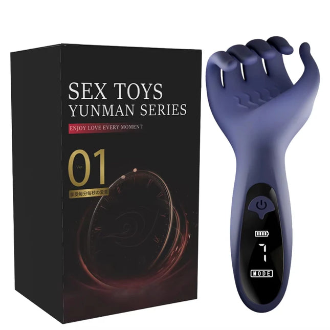 Sex Glans Trainer Penis Massage Male Masturbator 10-Speed Vibrating Glans Vibrator Sex Toys for Men Lasting Delay Endurance Exer