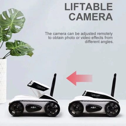 Wireless RC Camera Tank FPV WIFI Real-time Mini RC Car HD Camera Video Remote Control Robot Car Intelligent APP Toys for Kids