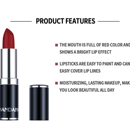 12 Colors Matte Lipstick Long Lasting High Pigment Velvet Soft Full Coverage Lip Makeup Nude Red Sexy Women Beauty Cosmetics