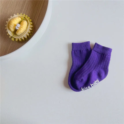 Spring Autumn New Baby Children Sock Comfortable Sweat-absorbing Breathable Non Slip Infant Kids Stockings Boy Girl Cotton Socks