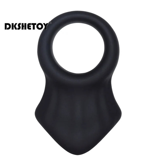 Soft Silicone Penis Ring Scrotum Bondage Cock Ring Sex Toys For Men Chastity Cage Testicle Bondage Lock Ring Adult Supplies