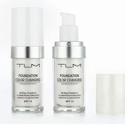 30ML TLM Foundation Color Changing Makeup Base Nude Face Full Cover Matte Concealer Long Lasting Make Up Liquid Foundation Cream