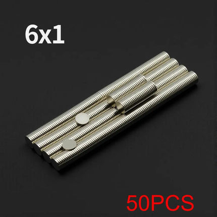 Powerful Neodymium Magnet N35 NdfeB Permanent Magnetic imanes Round Super Strong Fridge Magnets DIY 6x1 6x2 5x1 5x3 4x1.5 4x2