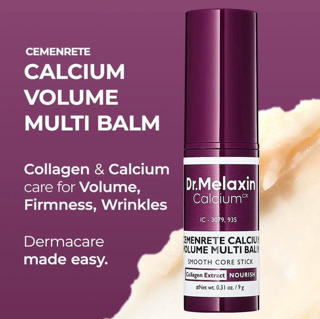 9g Korean Brand Cemenrete Calcium Volume Multi Balm Stick Enhance Skin Elasticity Reduce Wrinkles Original Collagen Face Cream