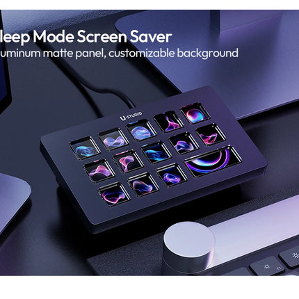 Ulanzi D200H Deck Dock Streaming Controller 7-in-1 One-Tap Creative Hub Customizable Stylish Desk Intelligent Lighting Control