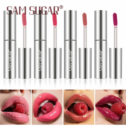 4 Color Mirror Gloss Lip Gloss Waterproof Long Lasting Moisturizer Water Light Lip Glaze No Fading Liquid Lipstick Lips Makeup