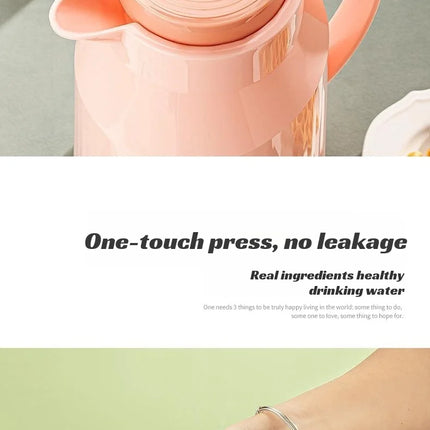 Glass thermos double-layer kettle household 1L large-capacity hot water bottle liner vacuum thermos bottle warmer coffee kettle