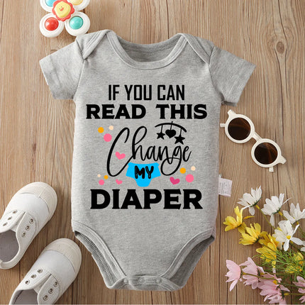 Cute Little One Exquisite Print 100% Cotton Onesie Comfortable Cloths Bodysuit for Baby Jumpsuit for 0 To 12 Months Newborn