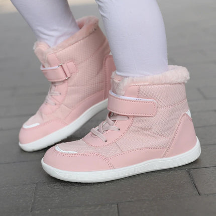 2024 Kids Wide Toe Barefoot Snow Boots | Boys/Girls Winter Minimalist Sneakers | Girls Boys Warm Boot Toddler Little Big Kids
