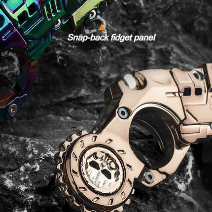 Metal Alloy Shell-Ejecting Toy Pistol Set Fun Shooting Sensory Toy Stress Relief EDC Office Desk Gadget Gift for Boys Adults