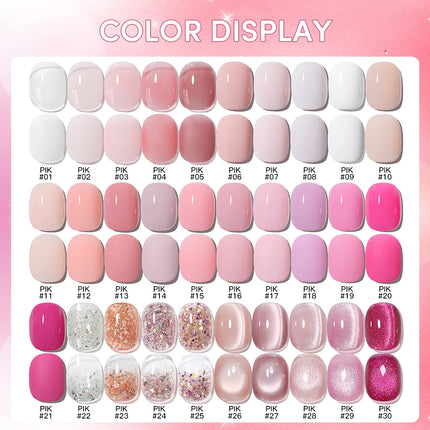 AS 15ml Pink Glass Bead Cat Magnetic Gel Nail Polish Spring Jelly Crystal Semi Permanent Moonlight Soak Off Manicure Varnish Gel