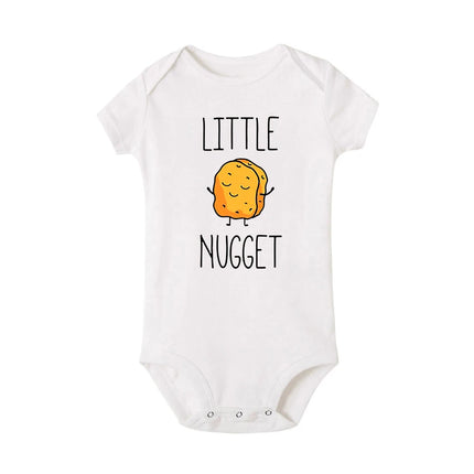 Little Nugget Baby Announcement Newborn Baby Bodysuits Summer Boys Girls Romper Body Pregnancy Reveal Clothes Infant Shower Gift