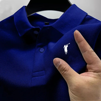 New style, high-end printed short sleeved polo shirt, luxury brand, summer fashion, men's collar T-shirt, men's clothing