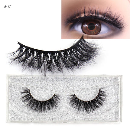 LEHUAMAO 3D Mink Eyelash Fluffy Cross Thick Natural Fake Eyelashes Lashes Dramatic Makeup Eye Lashes Handmade False Eyelash
