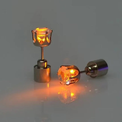 1/5Pair LED Earring Bar Club Glowing Earring Girl Women Ear Accessories Light Up Bling Ear Stud Gogo Dance Fashion Jewelry