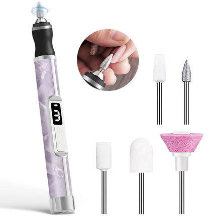 Professional Nail Drill Set, Portable Nail Equipment Nail Supplies Electric Nail Grinder for Manicure & Pedicure, Home Salon Use