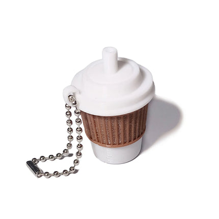 Calming Keychain Keys Finger Button Anti-stress Toys Coffee Ice Cream Cheese Food Funny  Decompression Gifts for Children Adults