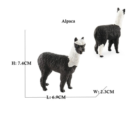 Simulation Woodland Animal Deer ,Moose,Elk,Reindeer,Alpaca,Kudu Model Figurines Cake Toppers Collection Figure Christmas Gift