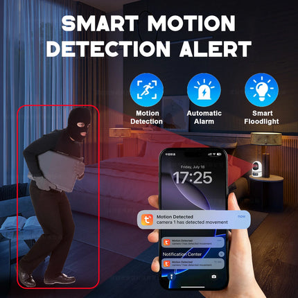 ANSVICAM 4K IP Camera 5G WiFi Dual Lens Tuya Smart Auto Tracking CCTV Cameras Wireless Surveillance ONVIF Security Baby Monitor