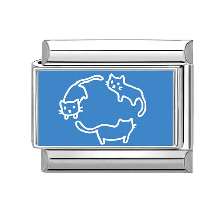 2025 Fashion Lovely Animals Dogs Corgi Cats Pet Italian Charm Fit 9mm Stainless Steel Women DIY Bracelet Gift Jewelry Wholesale