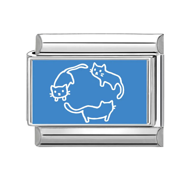 2025 Fashion Lovely Animals Dogs Corgi Cats Pet Italian Charm Fit 9mm Stainless Steel Women DIY Bracelet Gift Jewelry Wholesale