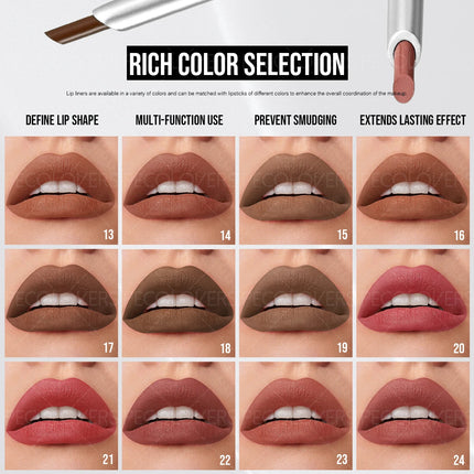 1PC Matte Lip Liner and Lip Color Pencils | Non-Greasy, Long-Lasting Waterproof, Stain-Resistant - 24-Hour Wear